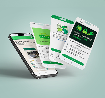Mobile app mockups